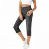 thumbnail image 7 of Edvintorg Women Capris Lightweight Elastic Waisted Casual Straight Leg Capri Pants with Pockets Women's Clothing Pink L, 7 of 7