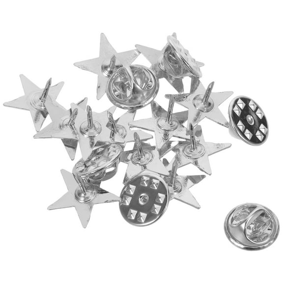 Milisten Star Brooch Pin Set with Clutch, Elegant Multipurpose Accessory for Formal Occasions and Special Events
