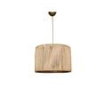 thumbnail image 2 of Rustic Scandinavian Chandelier, 11.8 in Diameter x 27.6 in Height | Natural Plastic Body, E27 Socket (Max 40W) | Elegant Lighting Fixture for Home, Dining Room, or Living Space, Stylish Modern Design, 2 of 2