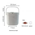 thumbnail image 2 of 2Pcs Compost Bin for Everyday Organic Waste with Lid in the Kitchen Odor Removable Liner, 2 of 4