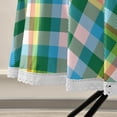 thumbnail image 4 of Coolnut 60" Rainbow Tartan Glen Plaid Round Tablecloth 60In,Waterproof Round Table Cloths with Umbrella Hole and Zipper,Party Patio Table Covers for Outdoor Backyard /BBQ/Picnic, 4 of 7