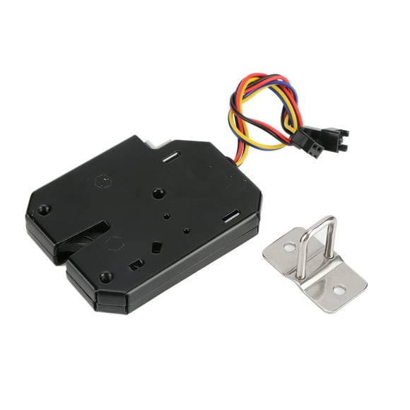 Serrure électrique - Armoire de commande électrique DC 12V 2A électromagnétique Casiers de tiroir Verrouillage Loquet Acier Noir