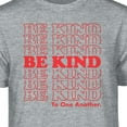 thumbnail image 2 of Teelocity Be Kind Repeat Graphic T-Shirt (2XL - Standard Fit, Athletic Heather Red Type), 2 of 4