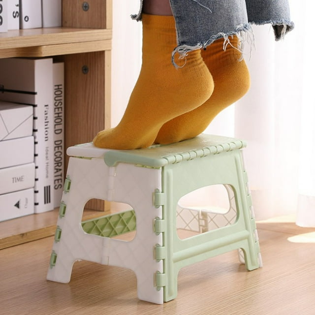 Up to 65% off Kitchen Gadgets Plastic Multi Purpose Folding Step Stool Home Train Outdoor Storage Foldable Kitchen Organizers and Storage