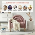 thumbnail image 6 of Relax & Rejuvenate Stylish Rainbow Design Linum Linen Loveseat, Pink, 6 of 10