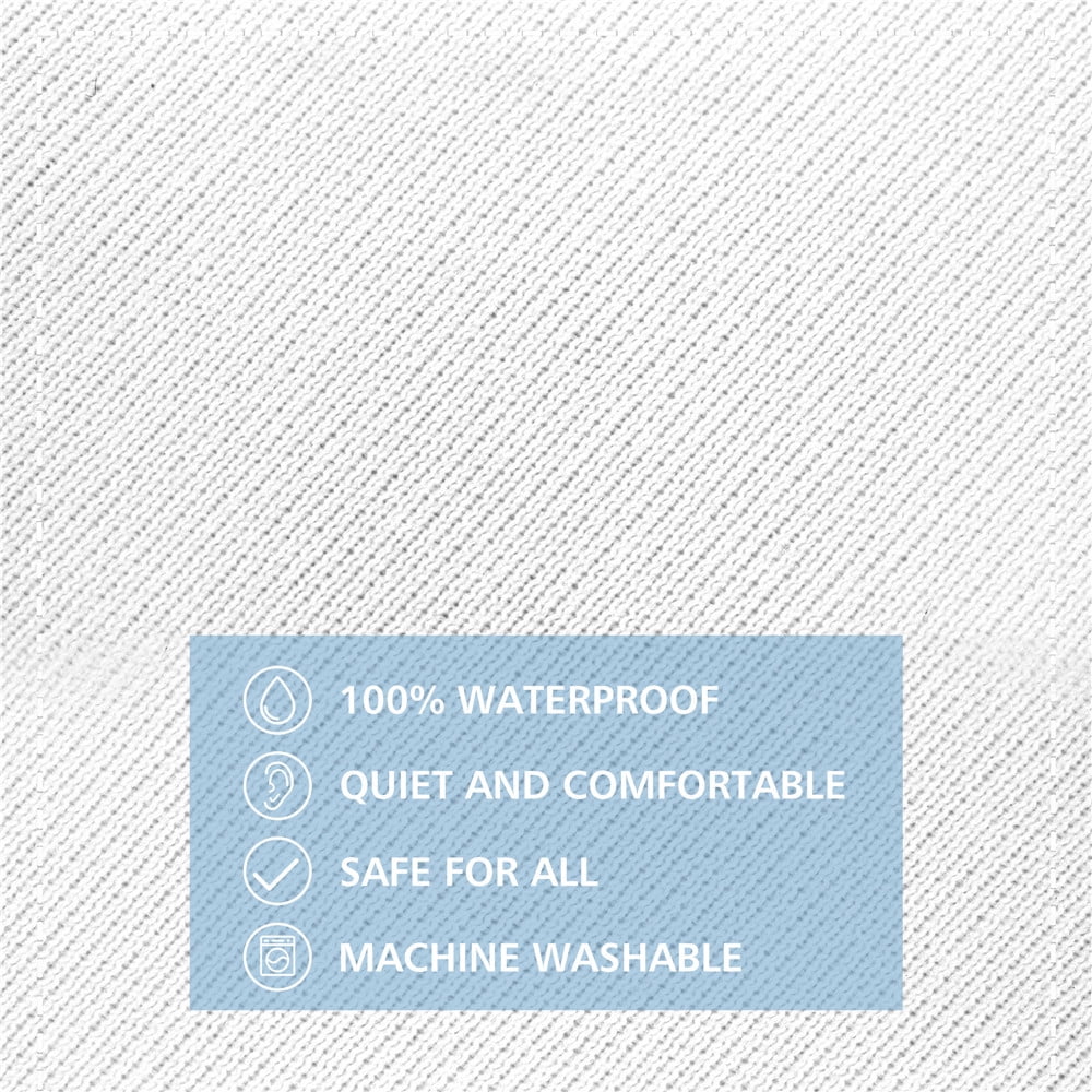 JML Soft Waterproof Fitted Mattress Protector, Twin