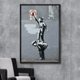 thumbnail image 2 of wall26 Framed Canvas Print Wall Art Banksy British Artist 1800s Kids Graffiti is a Crime Graffiti &amp; Street Art Urban Illustrations Modern Art Scenic for Living Room, Bedroom, Office - 24"x36, 2 of 5