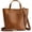 Light Brown, variant on Leather Mini Crossbody Tote Bag Satchel Top-Handle Handbags  Purses with Inner Pouch