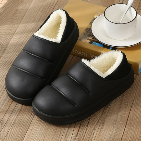 

Women s Waterproof House Shoes Warm Plush Lined Non Slip Indoor Slippers Women s Footwear