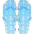 thumbnail image 3 of Wholesale Flip Flops, 96 Pairs Case, Men Women Kids, Wedding, Beach, Pool Party, Bulk Pack Slippers (Anchors), 3 of 7