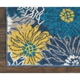 thumbnail image 2 of Nourison Passion Floral Blue 1'10" x 6' Area Rug, (2x6), 2 of 6