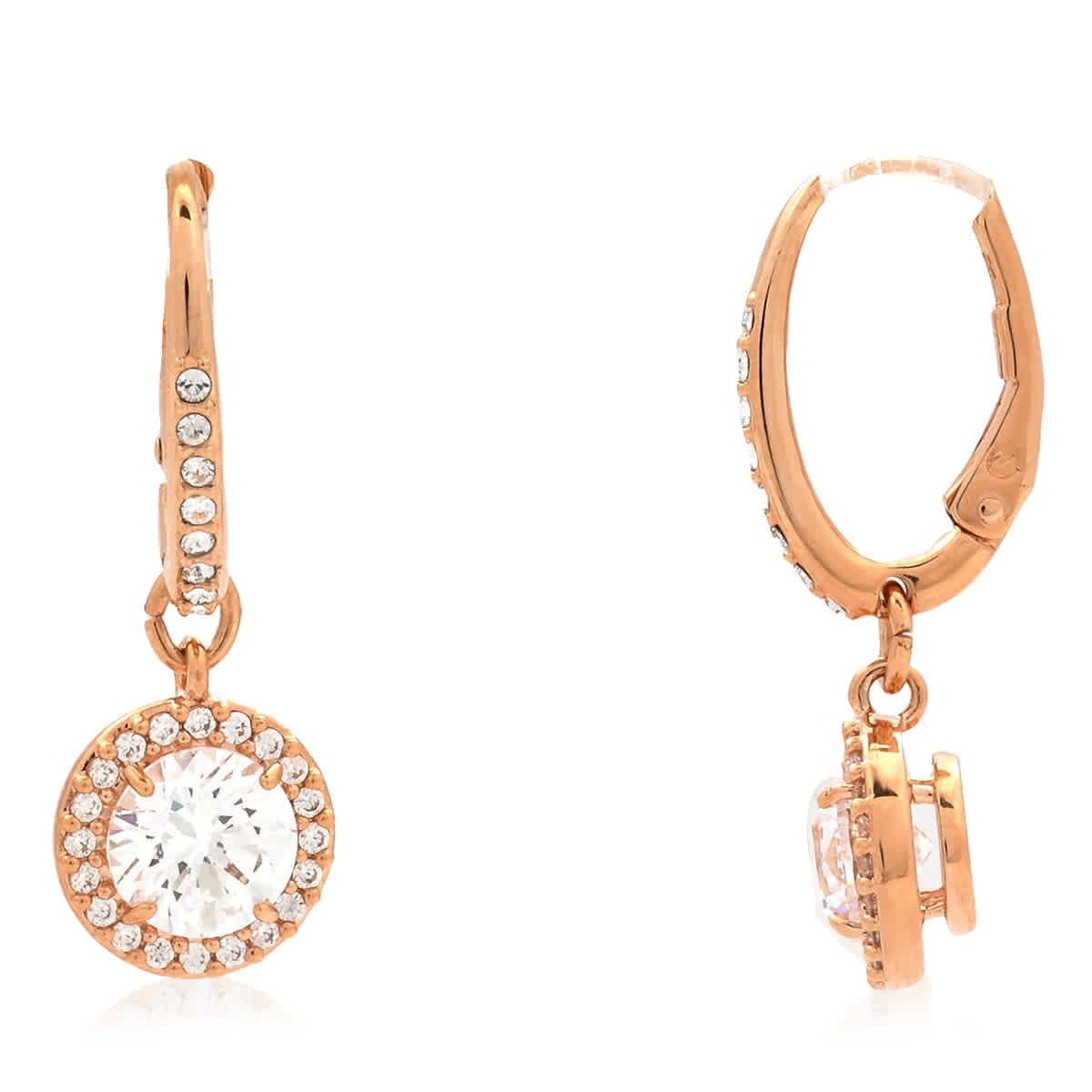 Swarovski Lifelong Heart Crystal Drop Earrings, Sparkly White