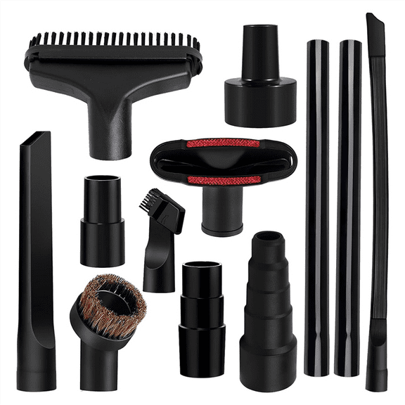 New Arrivals 12PCS Universal Vacuum Attachments 1-1/4In Cleaners Accessories Brush Extension Wand Nozzle Crevice Tool Wet Dry