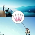 thumbnail image 4 of Kit de señuelos de calamar para pesca, 5 anzuelos de plástico duro para calamar, aptos para agua dulce y salada, 9,5 cm (rosa), 4 of 5