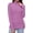 Purple, variant on Long Sleeve Shirts for Women Turtleneck Thermal Shirt Layering Basic Tops Fitted Plain Undershirts