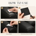 thumbnail image 2 of 24" x 54" Self-Adhesive Leather Repair Patch Roll, Peel & Stick Vinyl Repair Tape for Sofa, Couch, Car Seats & Furniture (Black), 2 of 6