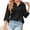 Black, variant on Long Sleeve Solid Color Blouse Lapel Women's Turn-down Collar Plain Tops