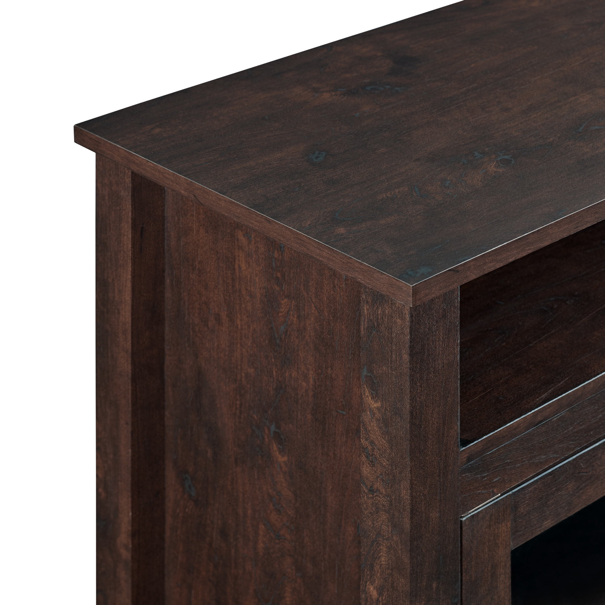 Woven Paths Highboy 2 Door Electric Fireplace TV Stand for TVs up to 65", Brown