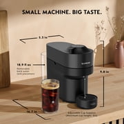 Nespresso Vertuo Pop Coffee and Espresso Maker by DeLonghi, Liquorice Black