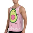thumbnail image 2 of Haiem Cute Avocado Men Workout Tank Top Gym Bodybuilding Sleeveless Muscle T Shirts Athletic Tank Breathable Workout Shirt-Small, 2 of 9