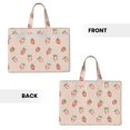 thumbnail image 2 of Easygdp Strawberries Canvas Document Bag File Bag Handle Business Briefcase Bag A4 File Organizer Organizer Handbag Briefcase, 2 of 8