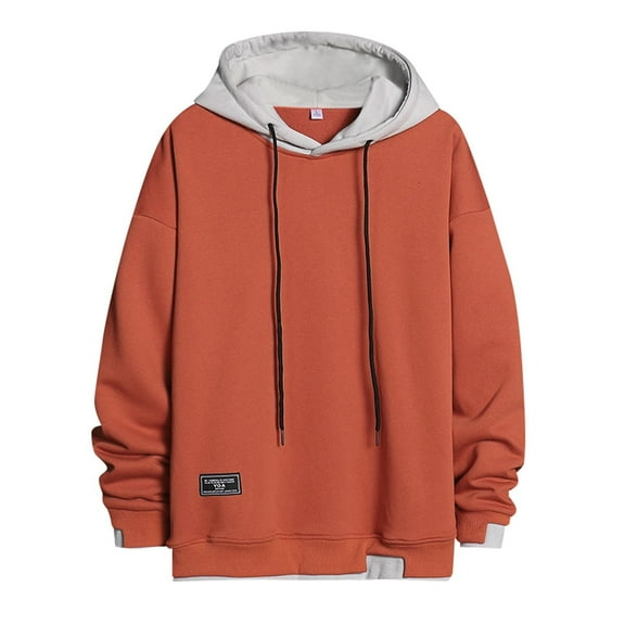 SRZYMJ Mens Hoodie Men's Casual Plus Size Pullover Hoodie with Front Pockets for Travel and Outdoor Activities in Cool