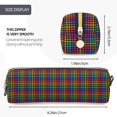 thumbnail image 3 of Fotbe Rainbow Houndstooth Estuche para Lápices de Cuero con Estampado, Estuche con Cremallera Resistente, Organizador Compacto y Elegante para Papelería, 3 of 7