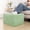 Sage Green, variant on Round Square Pouf Ottoman Foot Rest – Lightweight Modern Footstool with Plush Foam Filling, Perfect for Living Room Decor & Cozy Comfort – 20x20x14 Inch Chic Accent Piece (Light Coffee)