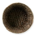 thumbnail image 5 of Casafield Hyacinth Waste Basket - Espresso Brown, Woven Wicker Trash Can for Garbage in the Bathroom, Bedroom, Laundry Room, Home Office, 5 of 7