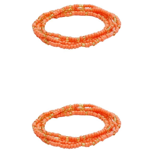 Minnieouse Cuentas Cadena de cintura Estilo simple Accesorio de moda Cadenas de vientre Tipo 30 tipo 30 2Conjunto