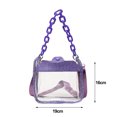 thumbnail image 4 of LJNYFDC Multifunctional Shoulder Bag Women Crossbody Chain Handle Rhinestones Inlay Transparent PVC Handbag Adjustable Straps, 4 of 6