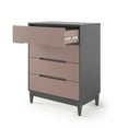 thumbnail image 5 of Child Craft Wynwood 32" 4-Drawer Chest for Nursery or Bedroom, Anti-Tip Kit, Modern Style, Rose Graphite, 5 of 6