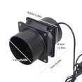 thumbnail image 3 of CNKOO Energy Efficient 75mm Inline Duct Blower With 3 Speed Control High Pressure Ventilation Suitable For Greenhouse Bathroom, 3 of 9