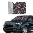 thumbnail image 4 of Fuzoiu Flower Print Car Windshield Sun Shade,Block Uv Rays Sunshade,Foldable Front Window Sun Visor Protector for Car,SUV,Truck-Keep Vehicle Cool-Flower, 4 of 8