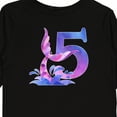 thumbnail image 4 of Inktastic 5th Birthday Mermaid Tail Boys or Girls Long Sleeve Toddler T-Shirt, 4 of 5