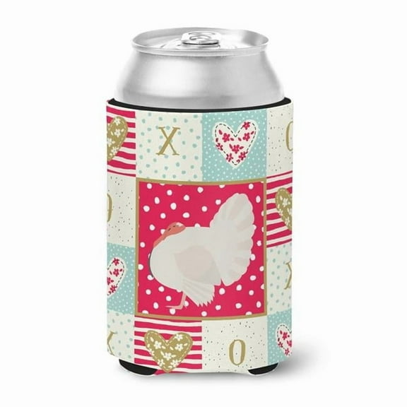 Caroline's Treasures CK5410CC White Holland Turkey Love Can or Bottle Hugger, Can Hugger, multicolor