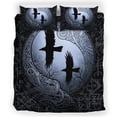 thumbnail image 1 of Juego de Cama Vikingo, Cuervos en la Noche de Truenos con Funda Nórdica Vikinga, 1 of 3