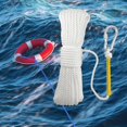 thumbnail image 6 of Hollow Braided Fishing Nylon Rope, with Spring Hook, High Strength, Durable Cord for Fishing Tent Rope Commercial Hiking Indoor White, 6 of 8