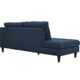 thumbnail image 3 of Modway Empress Mid-Century Modern Upholstered Fabric Left-Bumper Chaise In Azure, 3 of 4