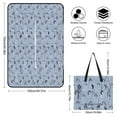 thumbnail image 2 of Plant Bird Leaves Waterproof Beach Mat Folding Mattress Portable Lightweight Picnic Mat ﻿Large Outdoor Camping Mat, 2 of 8