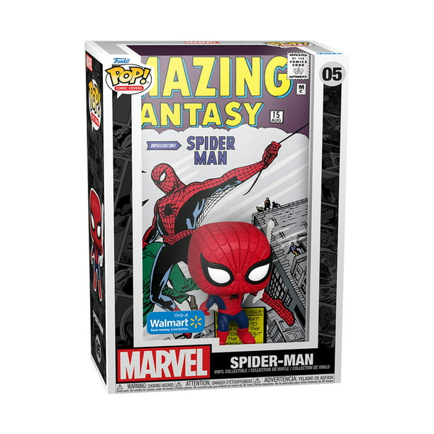 Funko Pop! Cover Art: Marvel - Amazing Spider-Man Vinyl Bobblehead (Walmart  Exclusive) 