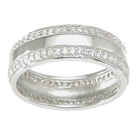 Plutus kkrm6739e 925 Sterling Silver Mens Wedding Band Size 10