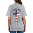 thumbnail image 6 of CAICJ98 Womens 250th Anniversary Shirt Vintage American Flag Independence Day 250 Anniversary Shirt for Women (Grey,L), 6 of 7