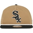 thumbnail image 2 of Men's New Era Khaki/Black Chicago White Sox Golfer Snapback Hat, 2 of 5