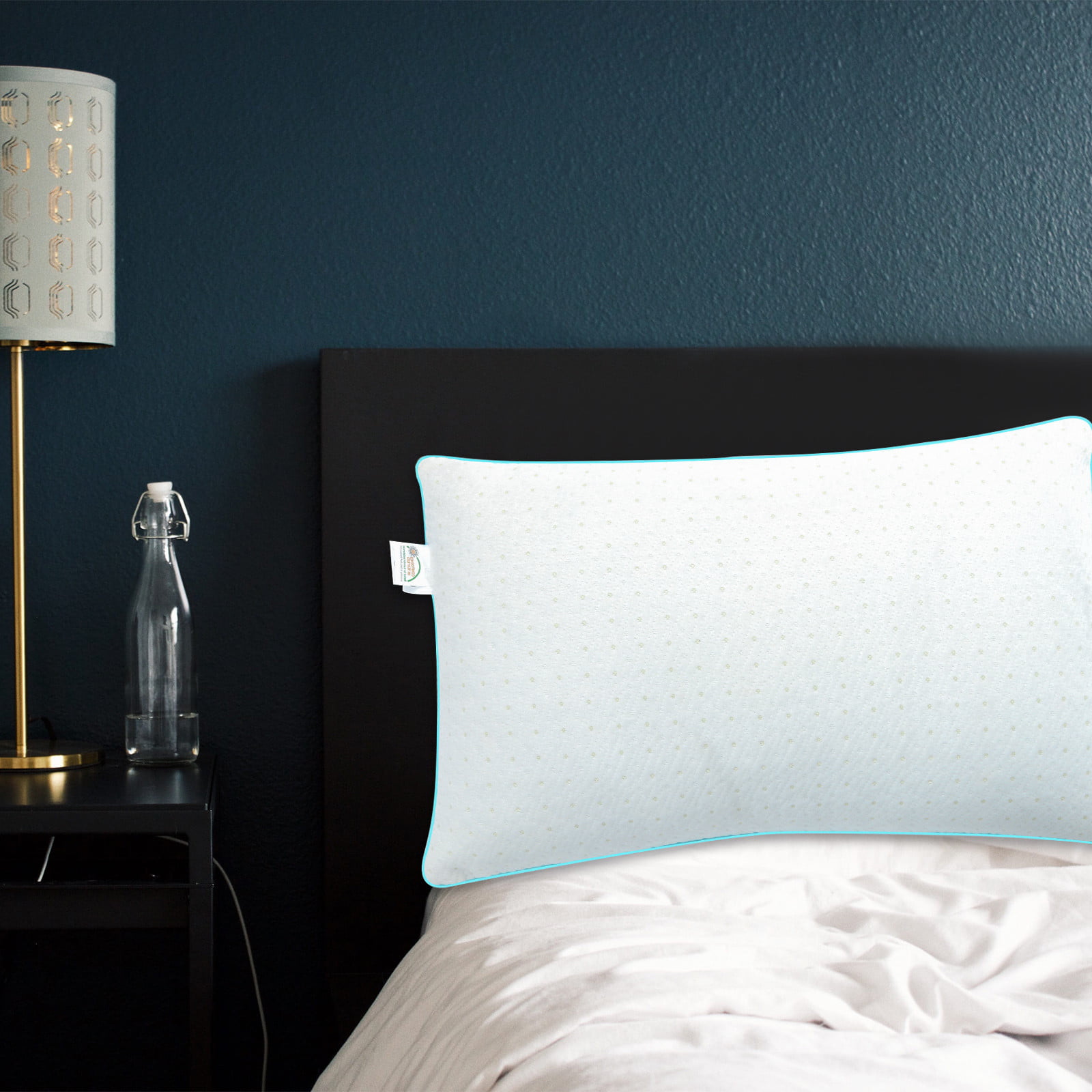 Premium Bed Pillow Temperature Shredded Memory Foam Washable Loft 20x30 Queen 