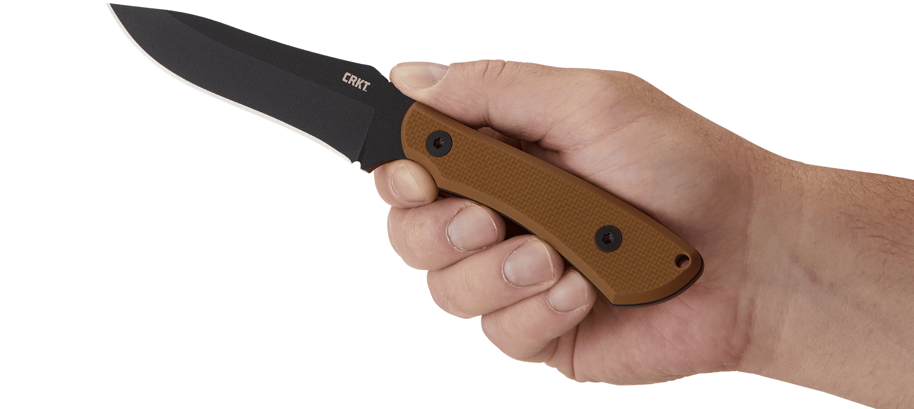 CRKT Ramadi Fixed Blade Knife with Sheath: SK-5 Plain Edge Blade, G10 Handle, 2083