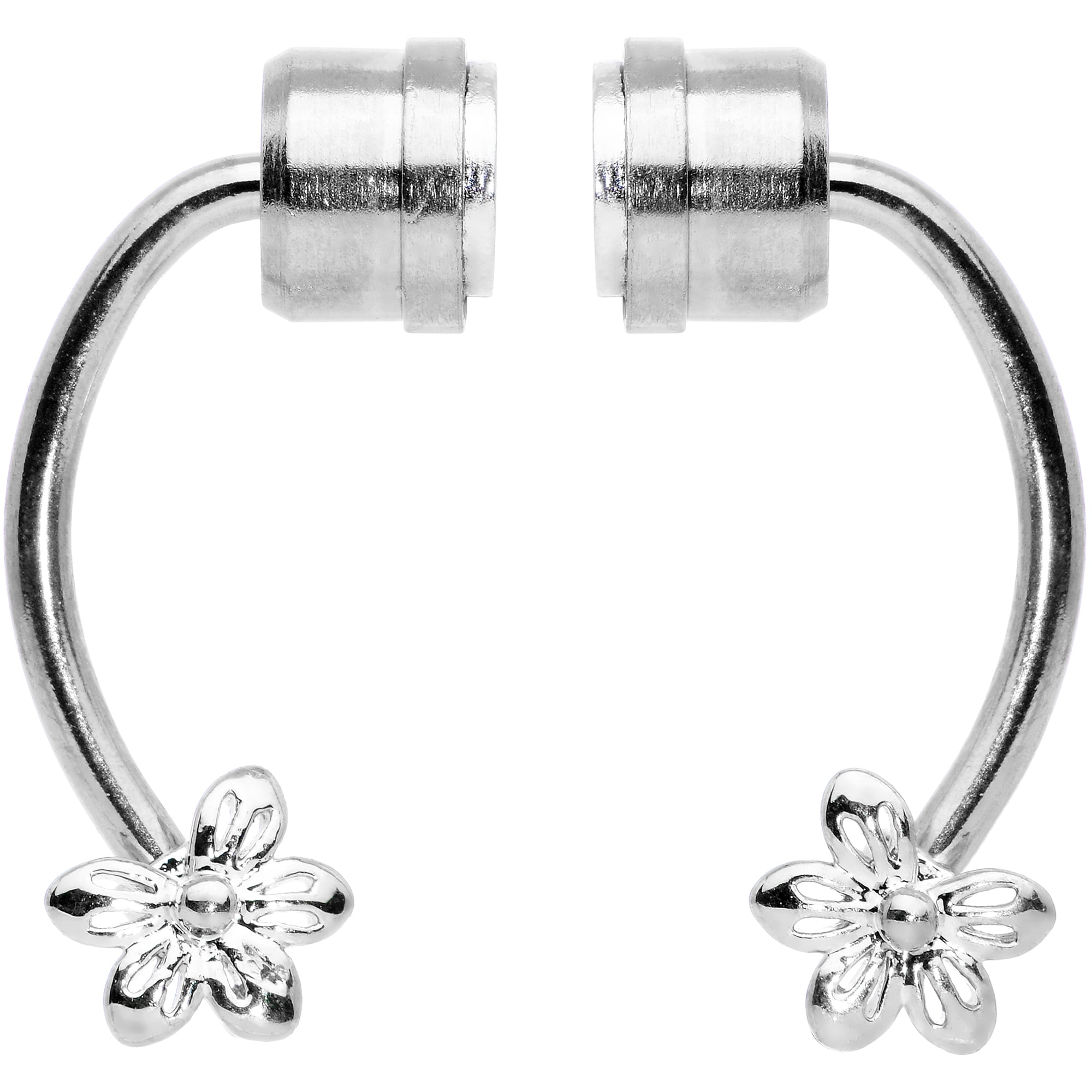 Body Candy Womens Flower Fake Clip On Nose Ring Non Pierced