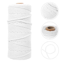 SOPOTUTU White Cotton Rope for Kitchen Twine Trussing Sausages and Cooking Use