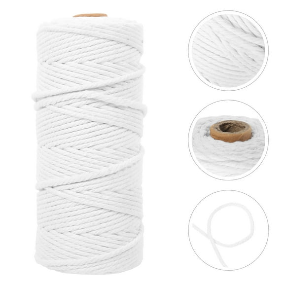 SOPOTUTU White Cotton Rope for Kitchen Twine Trussing Sausages and Cooking Use