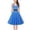 C, variant on Womens Rockabilly Dress Summer 1950s Vintage Dresses Brocade Hanging Neck Print Lace Up Waist Tucked Swing Party Dress
